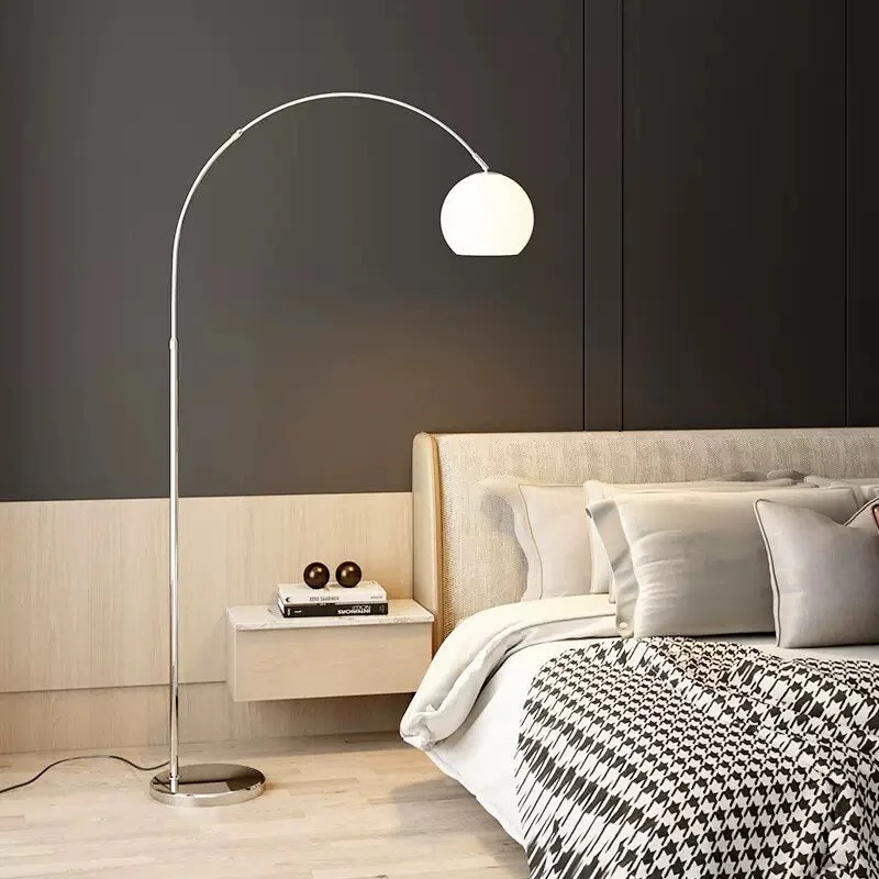 Chrome Arc Floor Lamp | Marble Base | CLOPO8950