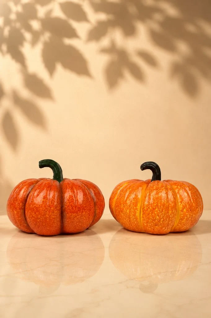 Deko Kürbis rund XL in Herbstfarben
