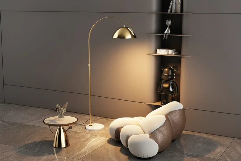 Metal Arc Floor Lamp | Black or Gold | CL55124