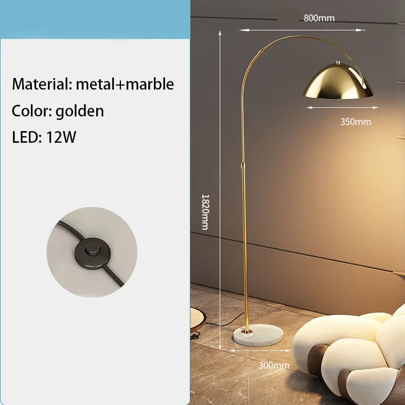 Metal Arc Floor Lamp | Black or Gold | CL55124
