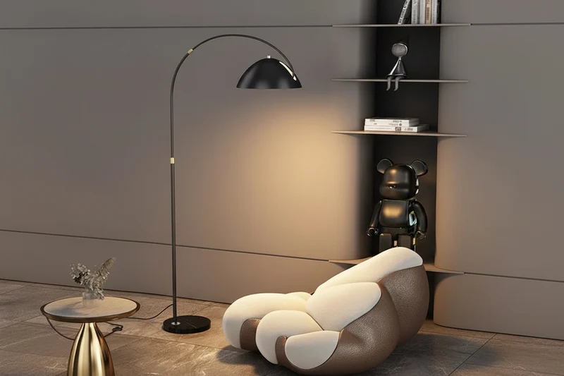 Metal Arc Floor Lamp | Black or Gold | CL55124