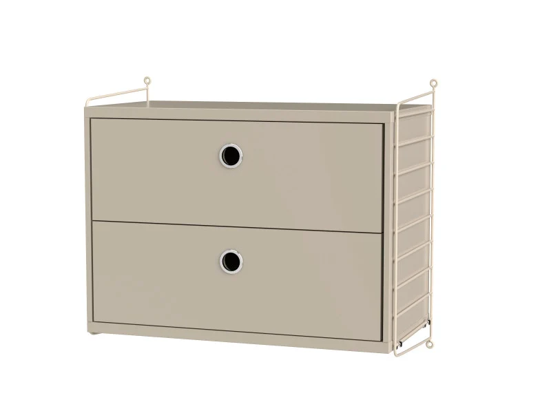 Nachttisch beige String Furniture