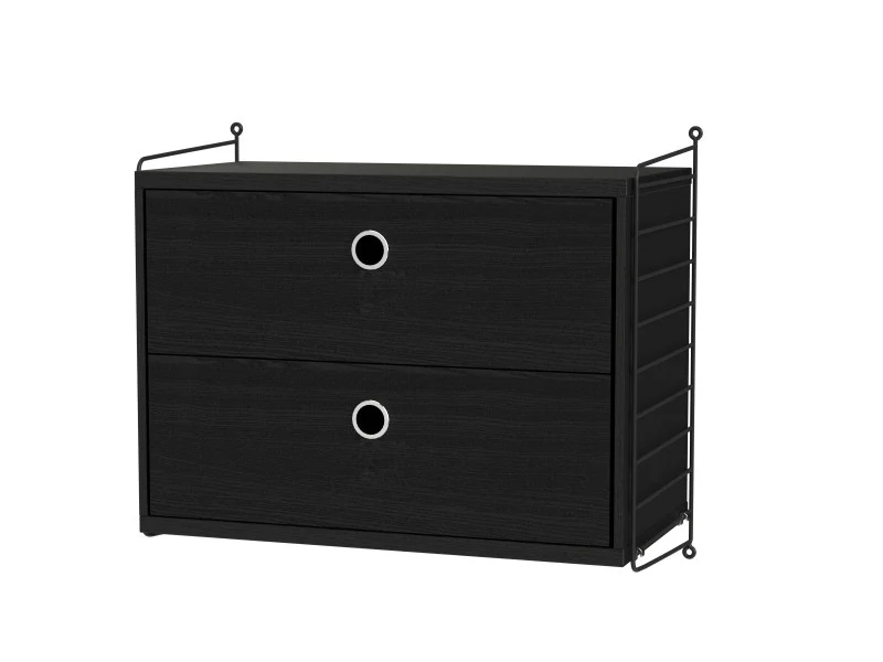 Nachttisch schwarz String Furniture