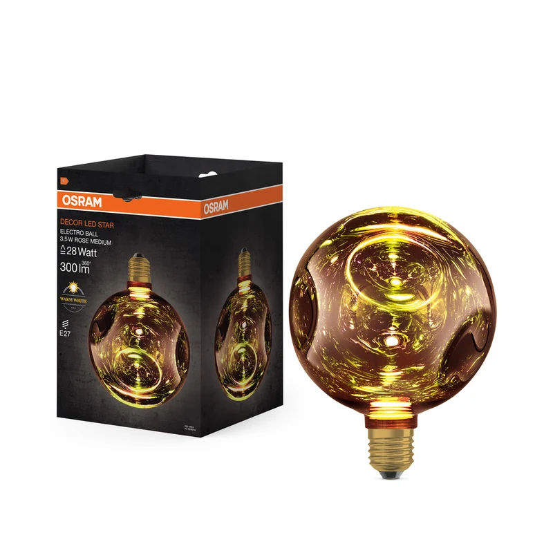 OSRAM DECOR LED-Lampe Elektroglas mittel rosé