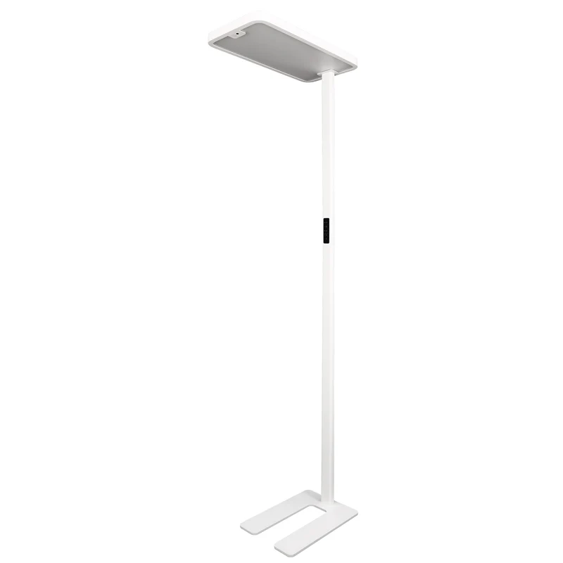 LED Büro Stehleuchte mit Touch Display, Neutralweiß, 100Watt, 9600lm, PIR & Tageslicht-Sensor