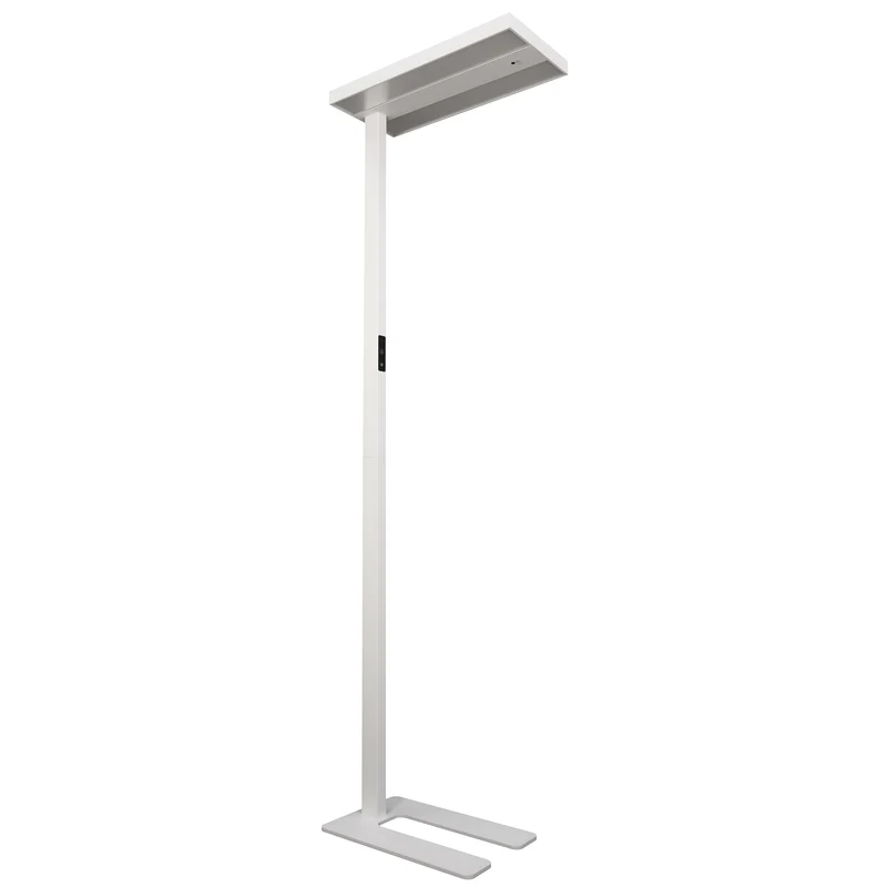 LED-Stehleuchte Büroleuchte mit Touch Display, Neutralweiß, 60Watt, 8700lm, PIR & Tageslicht-Sensor