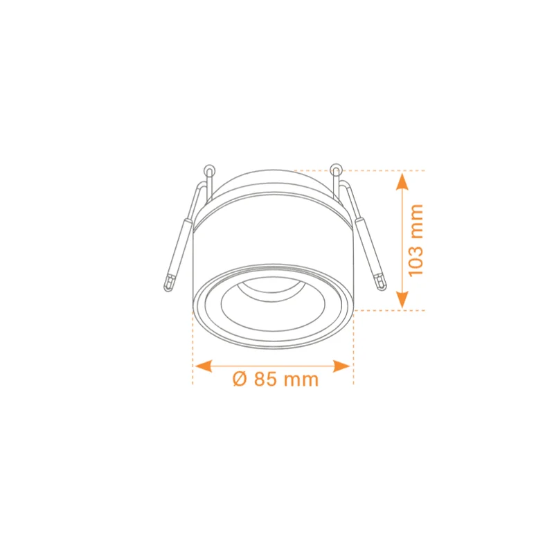 Halbeinbaustrahler Luca Pro Mini