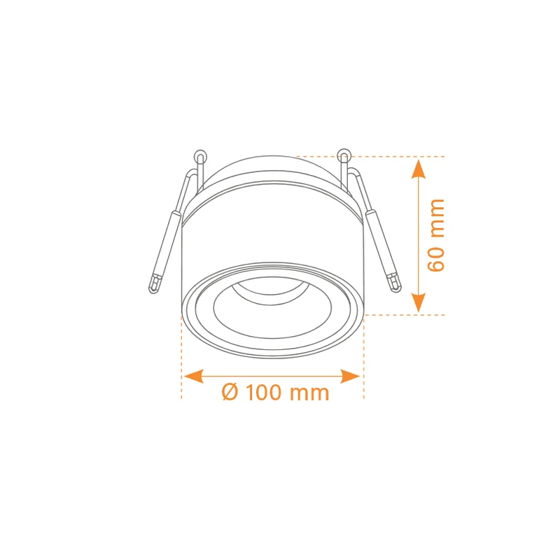 Halbeinbaustrahler Luca Pro