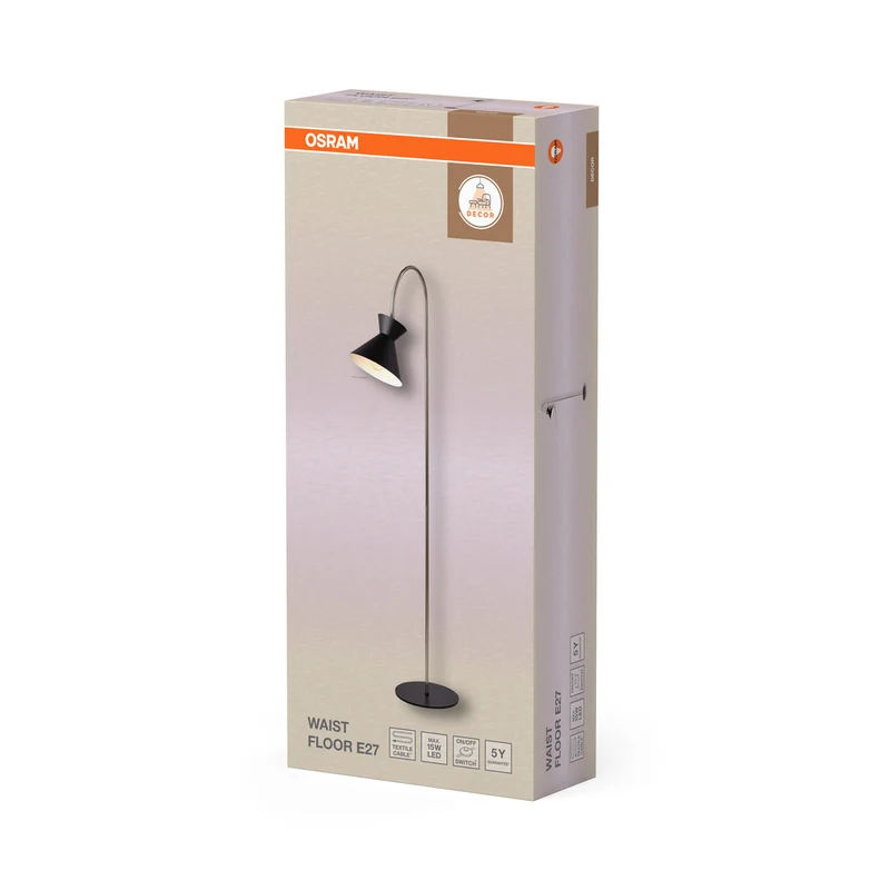 OSRAM DECOR Waist Stehleuchte E27 Schwarz