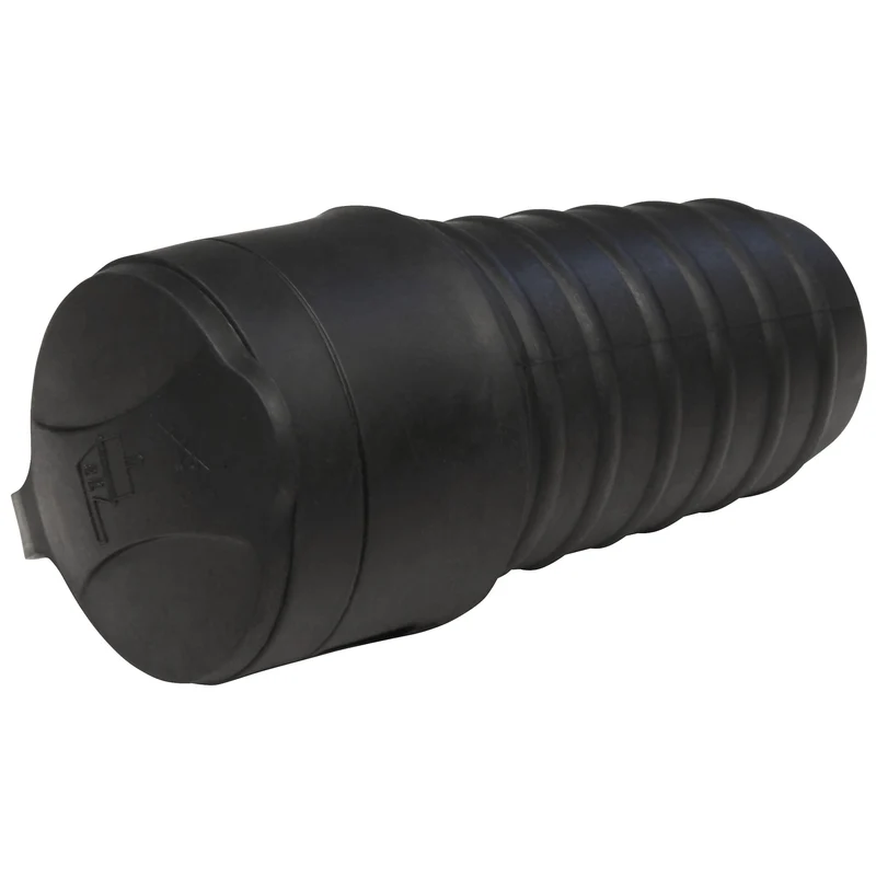 Robuster Gummi-Schutzkontaktstecker oder -Kupplung, Schwarz, Wiederanschließbar, DIN-Norm, 250V~