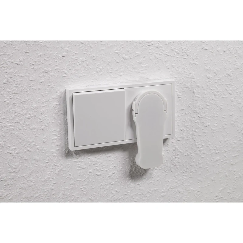 Extra Flacher Wiederanschließbarer Schutzkontakt-Winkelstecker, 250V/16A, Schwarz/Weiß
