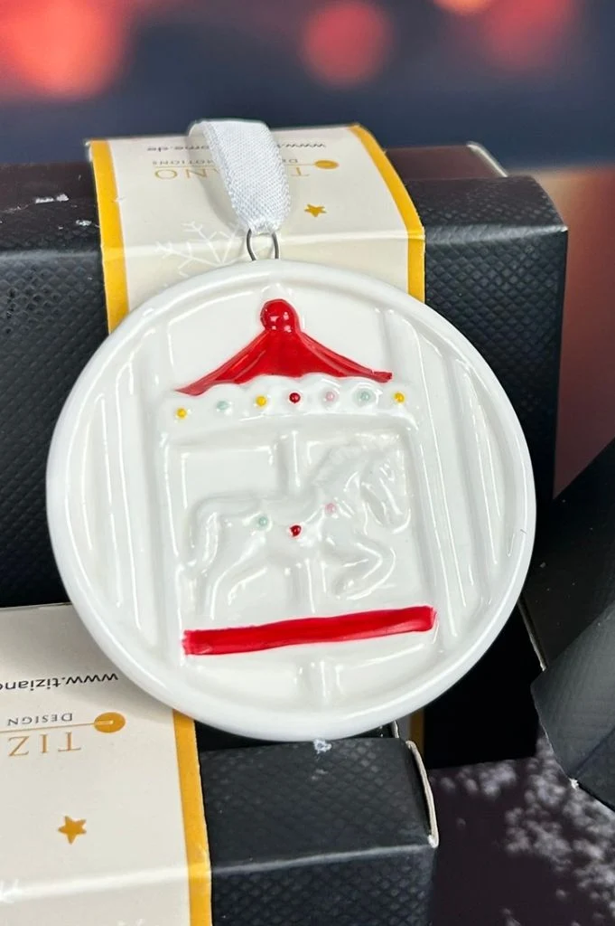 Deko Baumhänger Karussell Ikarus 7,5cm dekoriert