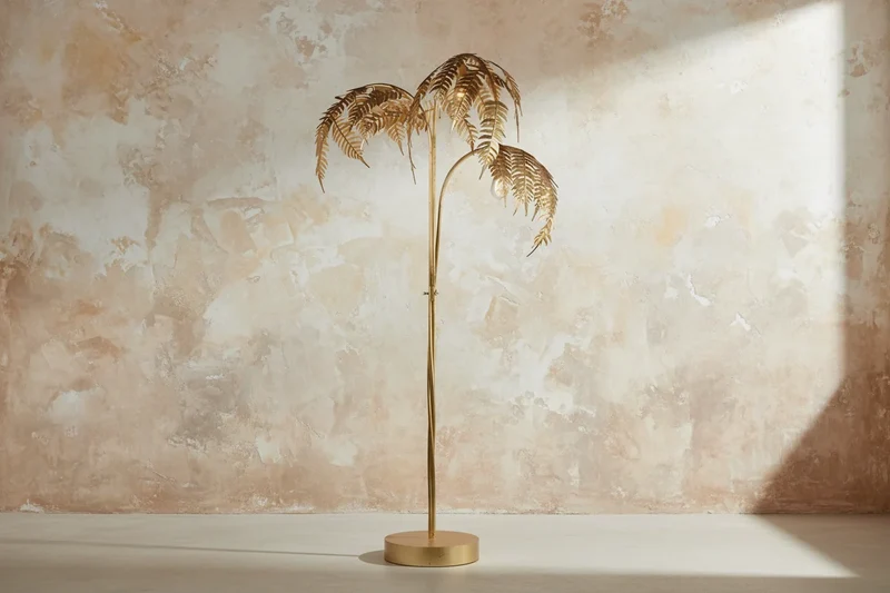 Golden Palm Tree Floor Lamp | CL477898