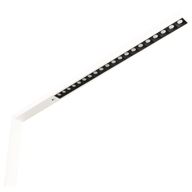 LED-Schreibtisch-Stehleuchte mit Touch Display, 70Watt, Neutralweiß, 9800lm, PIR & Tageslicht-Sensor