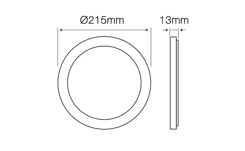 LED Deckenleuchte 18W 4000K 1650lm – Rund & Effizient