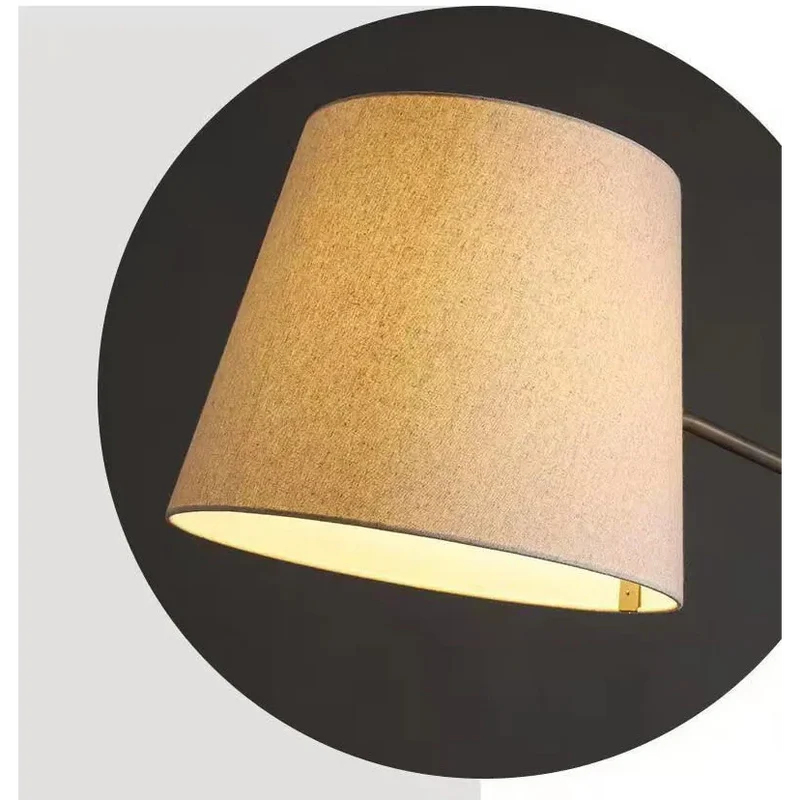 Walnut Floor Lamp | Angled Arm | CLV44402