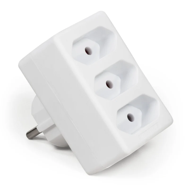 Steckdosenadapter als 2fach, 3fach, 4fach Ausführung