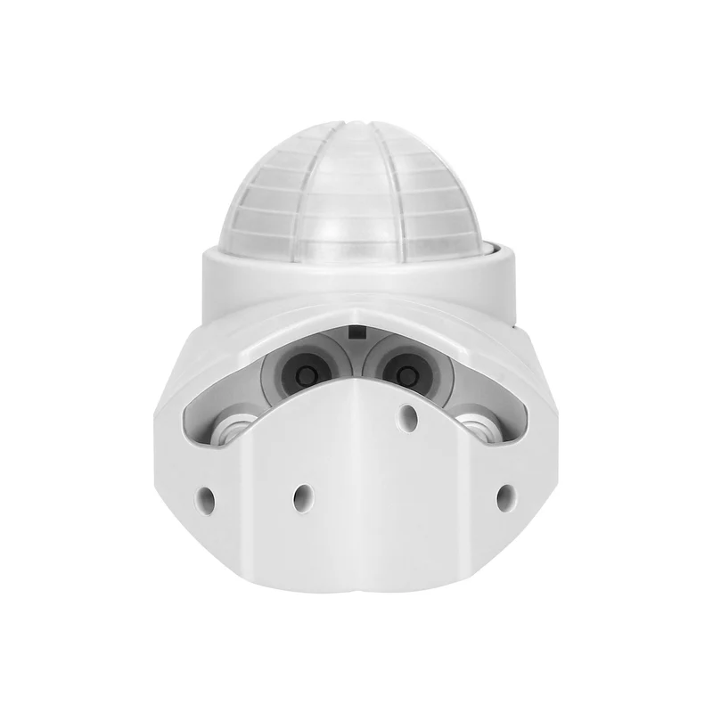 Bewegungsmelder 240° IP65, 2 Sensoren, Max. 1200W, LED-Quelle 300W, Weiß