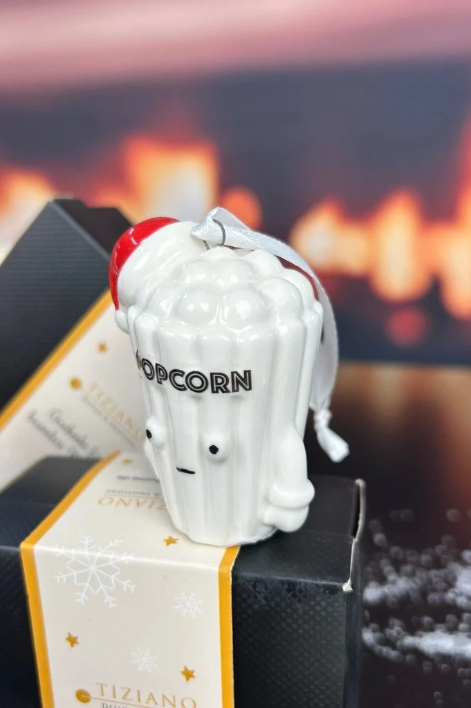 Deko Baumhänger Popcorn Corny 7cm dekoriert