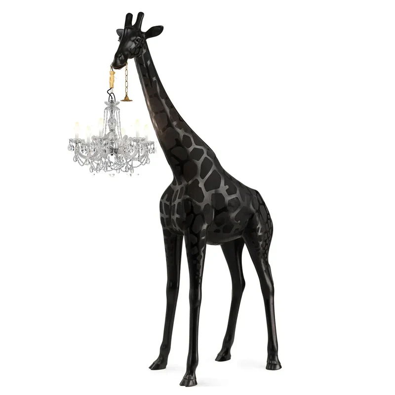 Black Giraffe Lamp | Crystal Chandelier | CL025B
