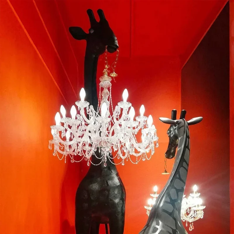 Black Giraffe Lamp | Crystal Chandelier | CL025B
