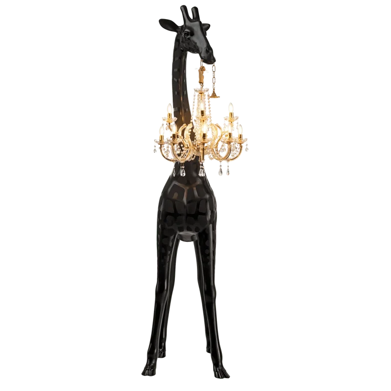 Black Giraffe Lamp | Crystal Chandelier | CL025B