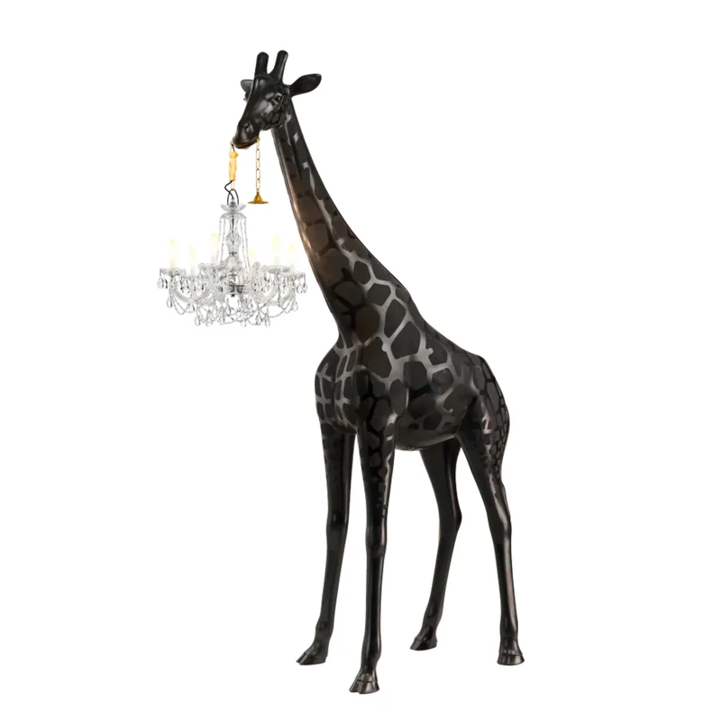 Black Giraffe Lamp | Crystal Chandelier | CL025B