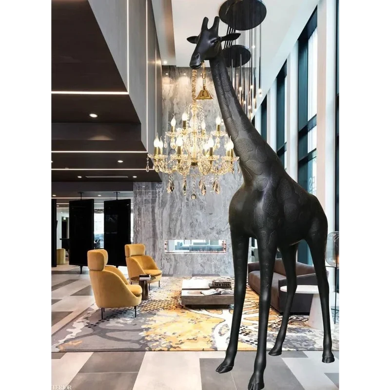 Black Giraffe Lamp | Crystal Chandelier | CL025B