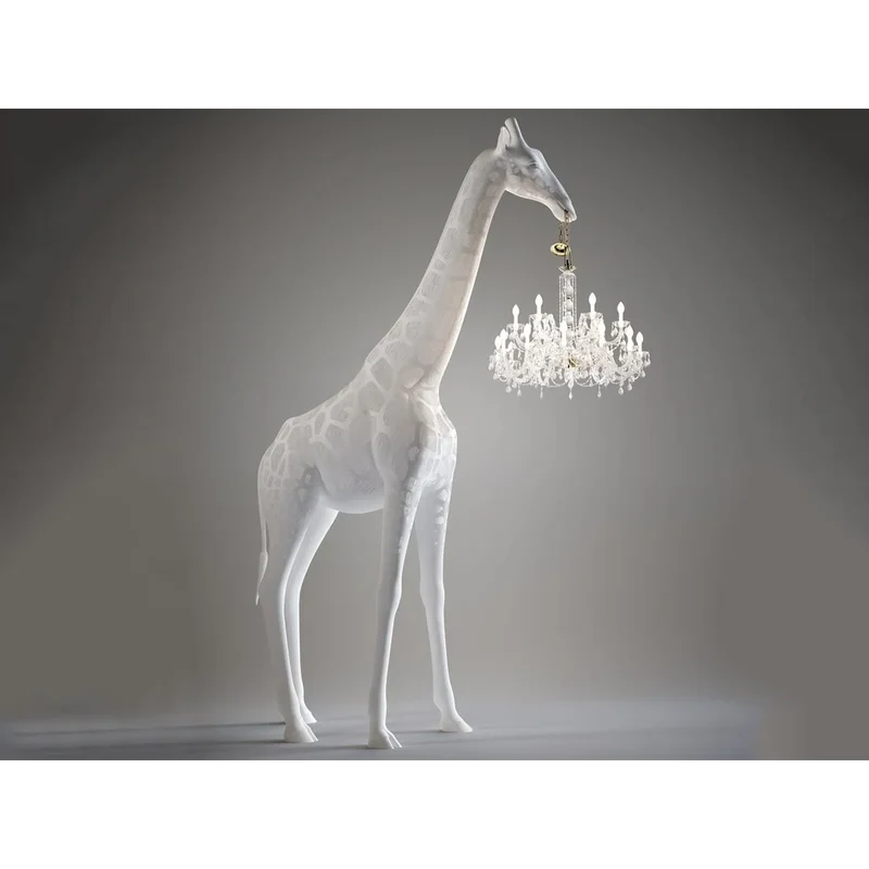 White Giraffe Lamp | Crystal Chandelier | CL025A