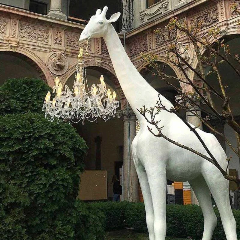 White Giraffe Lamp | Crystal Chandelier | CL025A