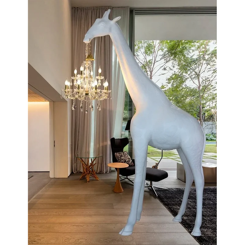 White Giraffe Lamp | Crystal Chandelier | CL025A