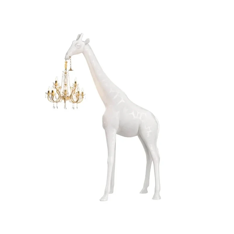 White Giraffe Lamp | Crystal Chandelier | CL025A