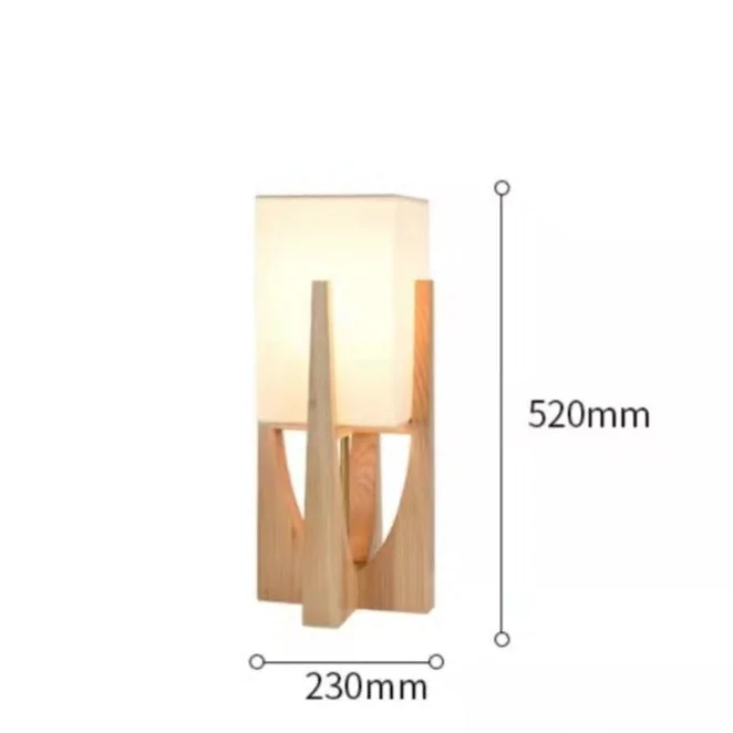 Rustic Wood Floor Lamp | Parchment Shade | CL4255