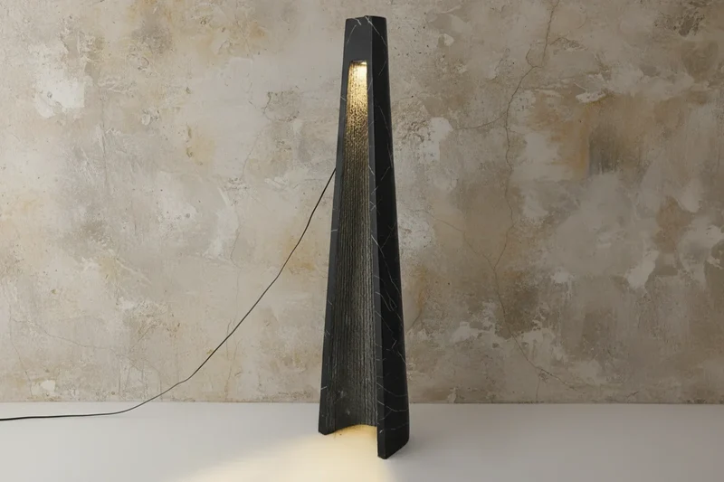 Maestà Marble-Look Floor Lamp | Black | CLUP850M