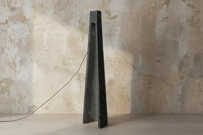 Maestà Marble-Look Floor Lamp | Black | CLUP850M