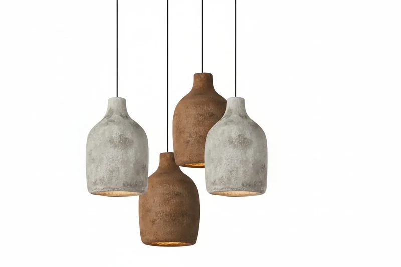 Wabi-Sabi Pendant | Earth-Tone Resin | CL852200-VL