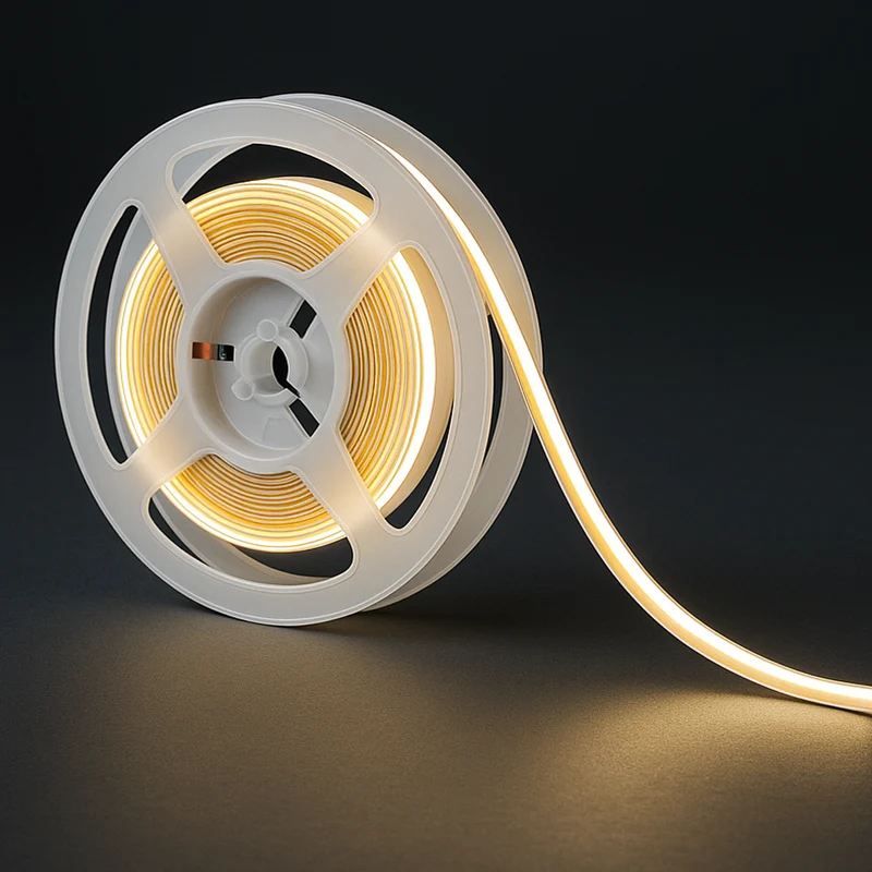 LED Streifen 320 COB 24V 6500K 8W IP66 – 5m Rolle, Nahtloses Licht