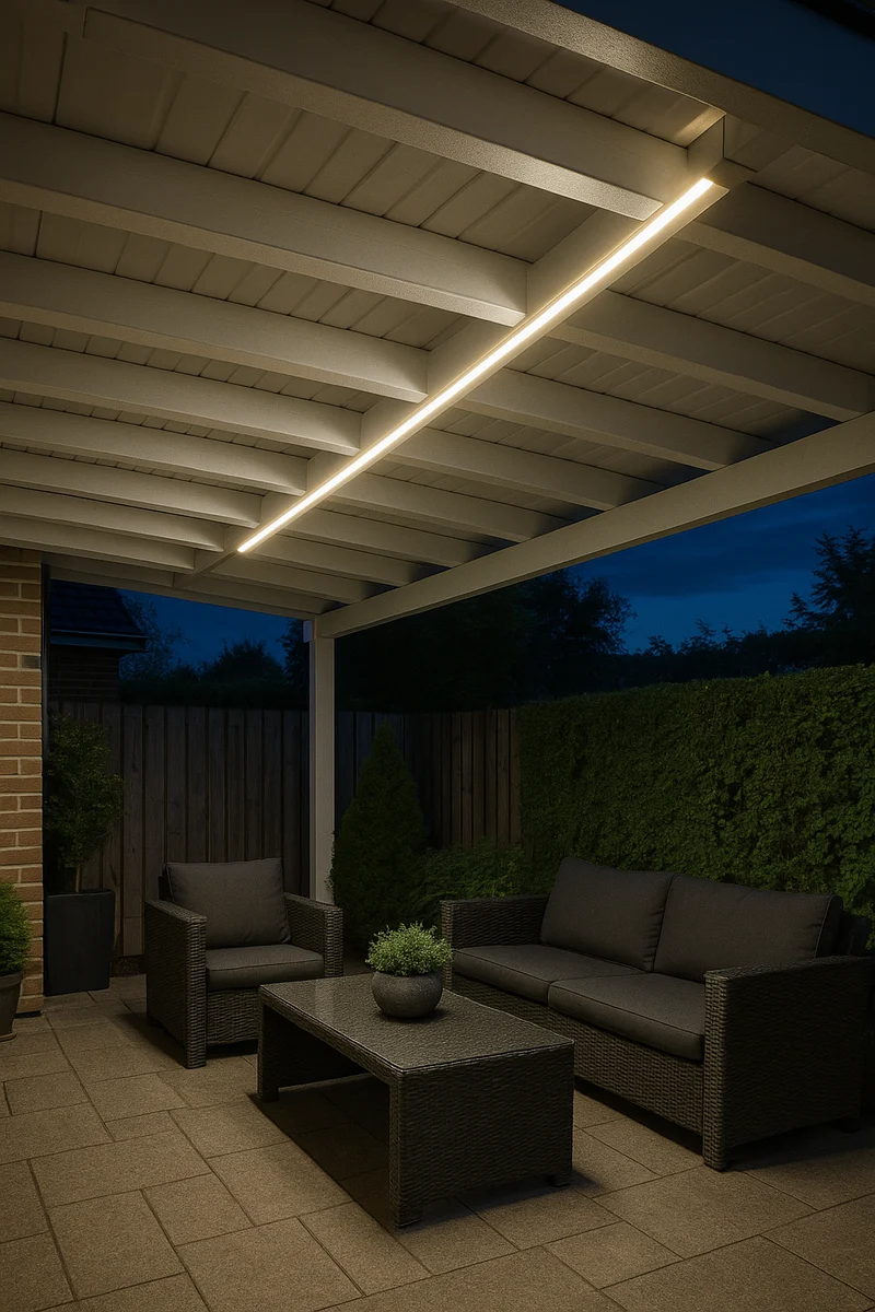 LED Streifen 320 COB 24V 6500K 8W IP66 – 5m Rolle, Nahtloses Licht