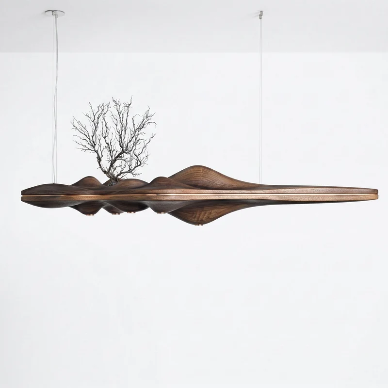 Linear Wood Chandelier | CL5685696