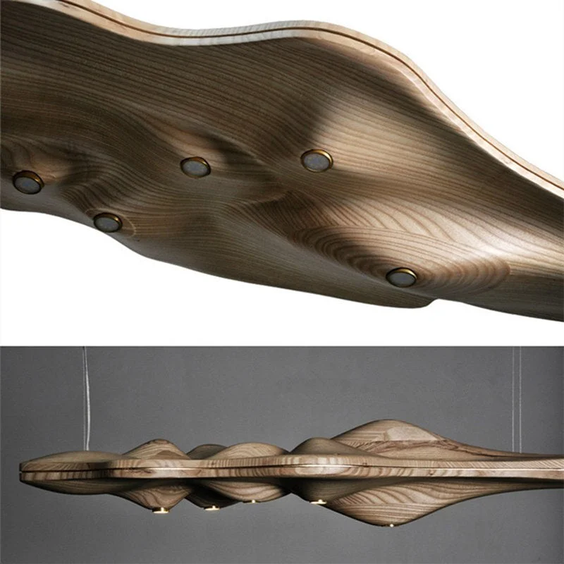 Linear Wood Chandelier | CL5685696