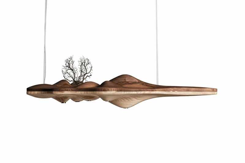 Linear Wood Chandelier | CL5685696