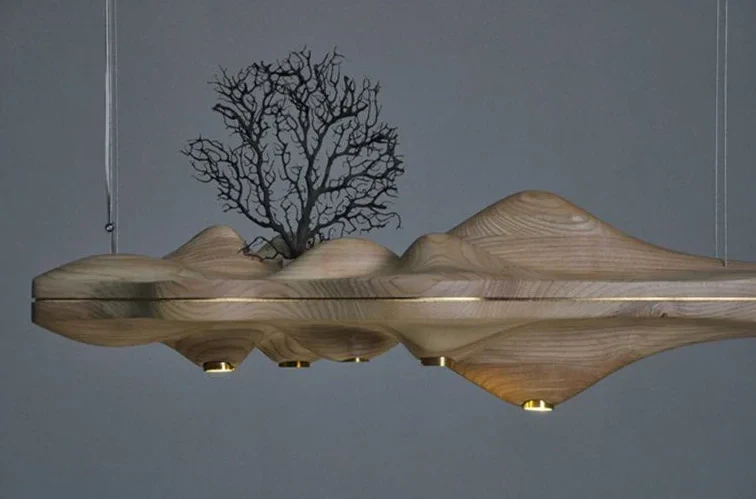 Linear Wood Chandelier | CL5685696
