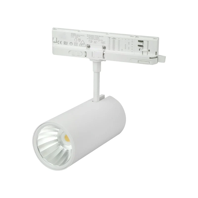 LED 3-Phasen Stromschienenstrahler Weiß 14-29W CCT 36/60