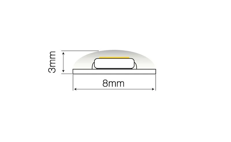 LED Streifen 300 SMD 12V 3000K 4,8W IP65 – Warmweiß & Vielseitig