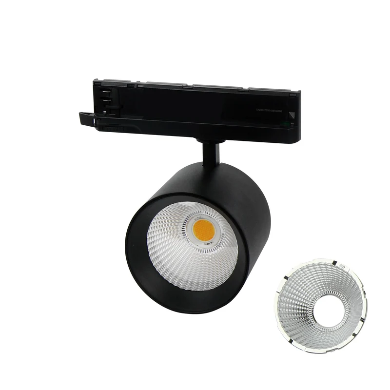 LED 3-Phasen Stromschienenstrahler Schwarz 12-42W 3200lm CCT 3000K/4000K/6000K 36°/60°