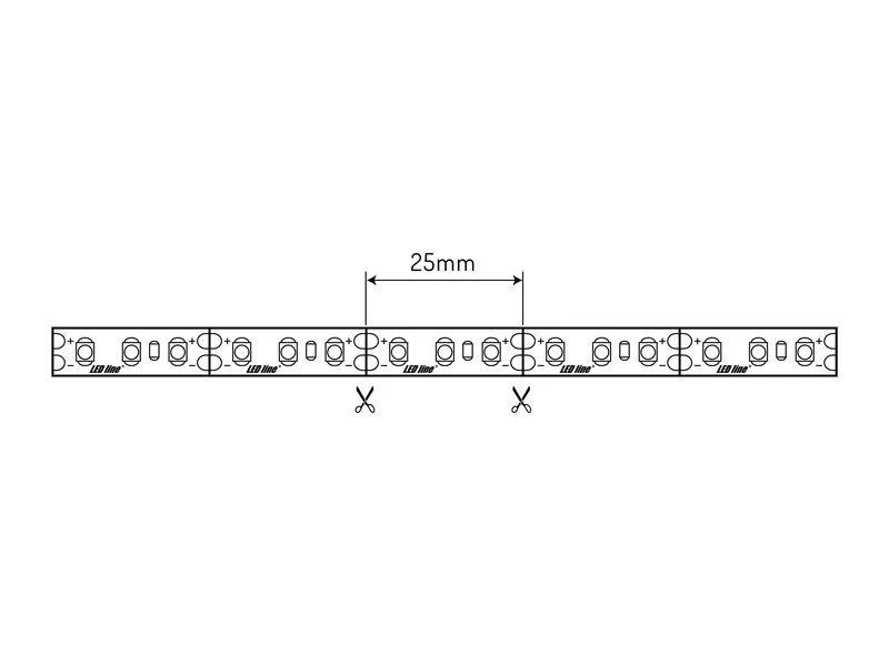 LED Streifen 600 SMD 12V 2700K 9,6W IP65 – Warmweißes Licht für stilvolle Akzente