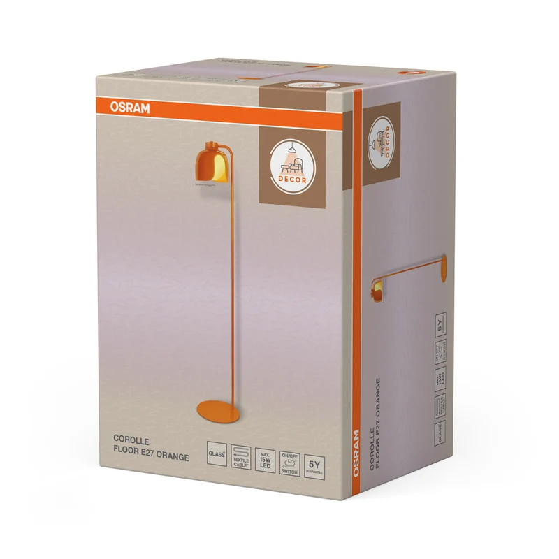 OSRAM DECOR Corolle Stehleuchte E27 Orange