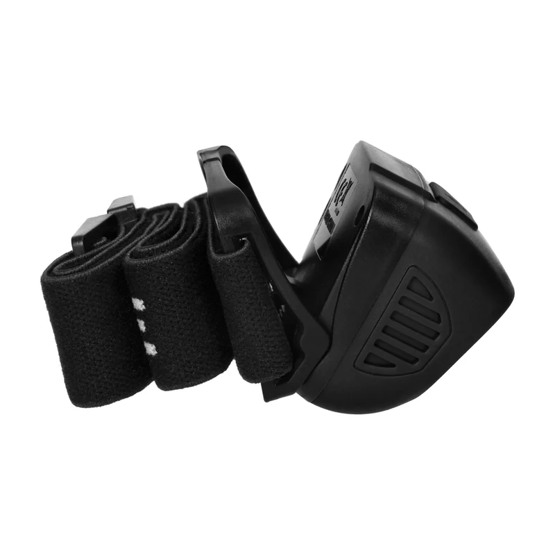 LED COB + LED Stirnlampe 3W, Berührungsloser Schalter, 1200mAh Akku, Schwarz