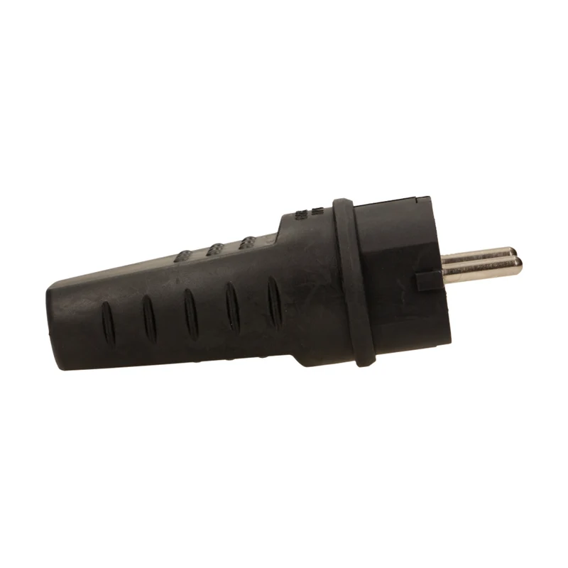 2 x Gummi-Stecker Schuko wasserdicht IP44 Schutzkontakt
