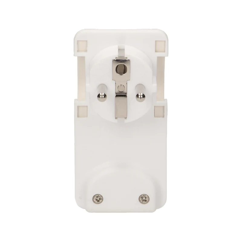 2x Winkelstecker flach Schukostecker weiß 230V Stecker Schuko Schutzkontakt